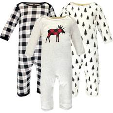 Hudson Baby Cotton Coveralls 3-pack - Moose (10117329)