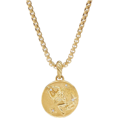 David Yurman Taurus Amulet Pendant - Gold/Diamonds