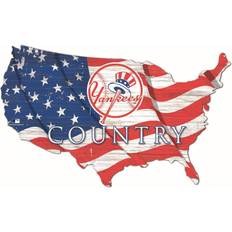 Fan Creations New York Yankees USA Flag Cutout Sign