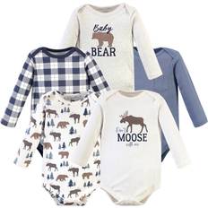 Hudson Long Sleeve Bodysuits 5-pack - Moose Bear (10156283)