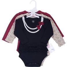 Little Treasures Cotton Bodysuits 3-pack - Heart Of Gold Leopard (10177669)