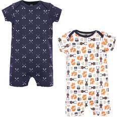 Hudson Baby Cotton Rompers 2-pack - Forest (10116918)