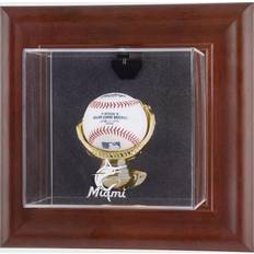 Miami Marlins Framed Wall-Mounted 2019 Logo Baseball Display Case