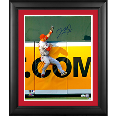 Fanatics Mike Trout Los Angeles Angels Autographed The Catch Photograph Photo Frame