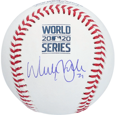 Fanatics Los Angeles Dodgers Walker Buehler Autographed 2020 MLB World Series Champions World Series Logo Baseball