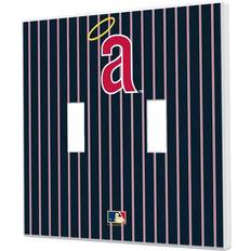 Fan Creations Los Angeles Angels 1971 Cooperstown Pinstripe Double Toggle Light Switch Plate