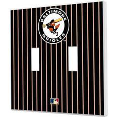 Fan Creations Baltimore Orioles 1966-1969 Cooperstown Pinstripe Double Toggle Light Switch Plate