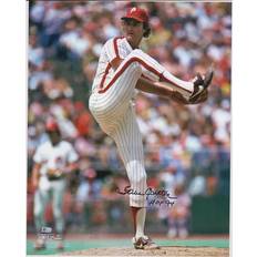 Fanatics Philadelphia Phillies Autographed Pitching Photograph with HOF 94 Inscription Steve Carlton