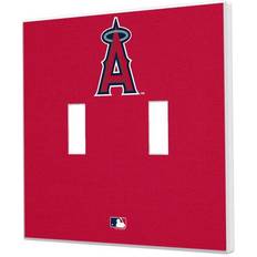 Strategic Printing Los Angeles Angels Solid Design Double Toggle Light Switch Plate