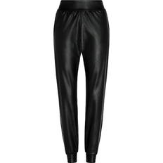 Commando Faux Leather Jogger - Black