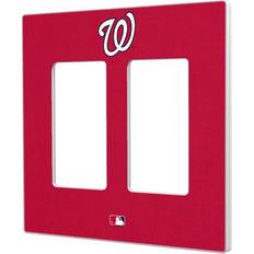 Strategic Printing Washington Nationals Solid Double Rocker Light Switch Plate