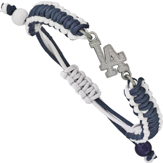 LogoArt Los Angeles Dodgers Stainless Steel Cord Bracelet W