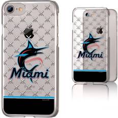 Strategic Printing Miami Marlins iPhone 6/6s/7/8 Logo Stripe Clear Case