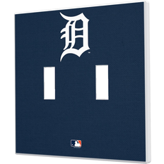 Strategic Printing Detroit Tigers Solid Design Double Toggle Light Switch Plate