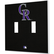 Strategic Printing Colorado Rockies Solid Design Double Toggle Light Switch Plate