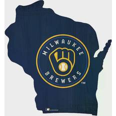 Fan Creations Milwaukee Brewers Logo State Sign Board