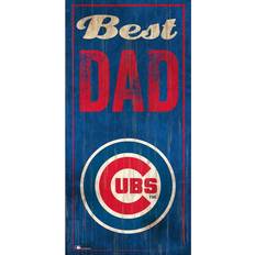 Fan Creations Chicago Cubs Cardinals Best Dad Sign Board