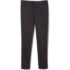 French Toast Girl's School Uniform Adjustable Waist Stretch Twill Skinny Pants - Black