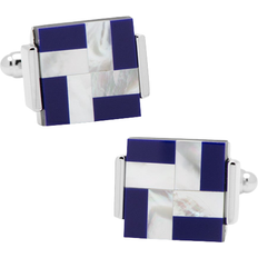 Cufflinks Inc Windmill Square Cufflinks - Silver/Lapis/White