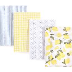 Hudson Flannel Burp Cloth 4-pack Lemons