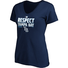 Fanatics Tampa Bay Rays Postseason Locker Room V-Neck T-Shirt W