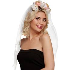 Cheap Veils Smiffys Floral Headband with Veil