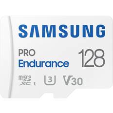 Class 10 - microSDXC Memory Cards & USB Flash Drives Samsung Pro Endurance microSDXC Class 10 UHS-I U3 V30 100/40MB/s 128GB +Adapter