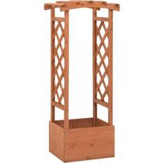 vidaXL Trellis Planter with Arch 39x49x117cm