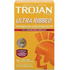 Trojan Stimulations Ultra Ribbed Spermicidal 12 Pack out of stock