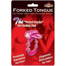 Forked Tongue Vibrating Silicone Cock Ring