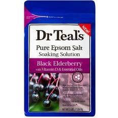 Dr Teal's Pure Epsom Salt Soaking Solution Black Elderberry with Vitamim D 3 lbs