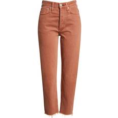 Rag & Bone Alissa High-Rise Straight Jeans - Honey Brown