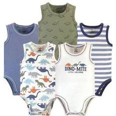 Touched By Nature Baby Bold Dinosaurs Bodysuits 5-pack - Multi