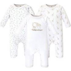 Touched By Nature Baby Little Giraffe Coveralls 3-pack - White