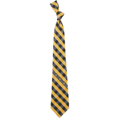 Eagles Wings Boston Bruins Woven Poly Check Tie - Yellow