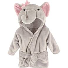 Hudson Baby Animal Face Hooded Bathrobe - Pretty Elephant