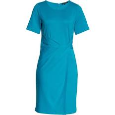 Kobi Halperin Maddy Knotted Side Dress - Turquoise