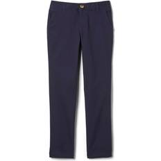 French Toast Girl's Straight Leg Twill Pant - Navy