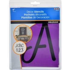 Hillman 6 in. Card Stock Decor Stencil Set 38 pk