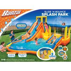 Banzai Inflatable Slide N Bounce Splash 3 Level Water Park