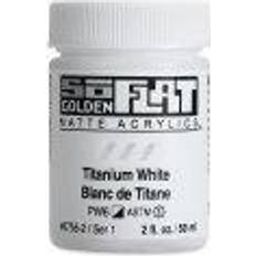 Golden SoFlat Matte Acrylic Paint Titanium White, 59 ml, Jar