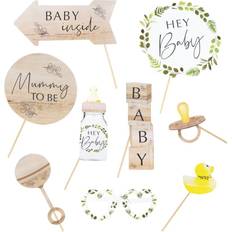 Ginger Ray Photoprops Botanical Baby Shower 10-pack