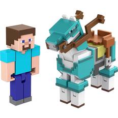 Minecraft Figurines Minecraft Armored Horse and Steve Figures (HDV39)