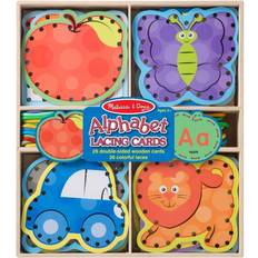 Melissa & Doug Alphabet Lacing Cards