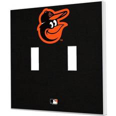 Strategic Printing Baltimore Orioles Solid Design Double Toggle Light Switch Plate