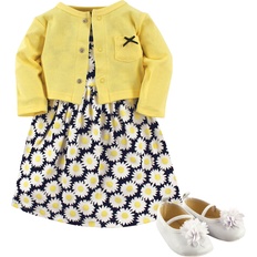 Hudson Dress, Cardigan, Shoes 3-Piece Set - Daisies (10155430)