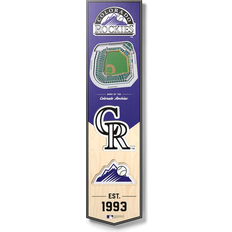 YouTheFan Colorado Rockies 3D Stadium View Banner