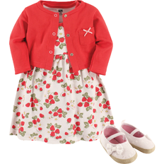 Hudson Dress, Cardigan, Shoes 3-Piece Set - Strawberries (10155206)