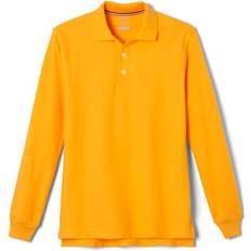 French Toast Toddler Boy's Long Sleeve Pique Polo - Gold