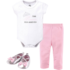 Little Treasures Bodysuit, Pant and Shoes 3-Piece Set - Princess